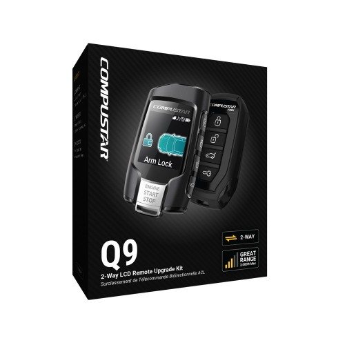 COMPUSTAR Q9-FM LCD 3,000FT 2-WAY FMX REMOTE KIT COMPUSTAR Q9-FM LCD 3,000FT 2-WAY FMX REMOTE KIT