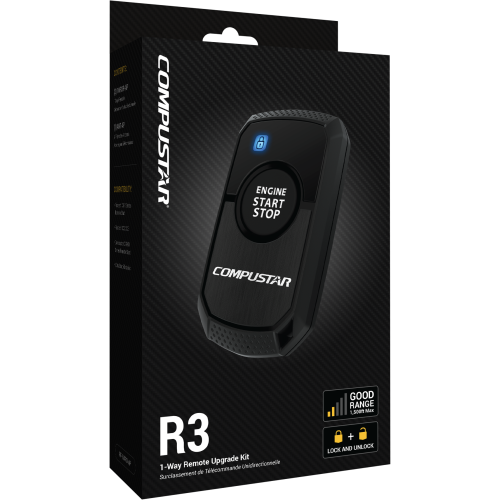 COMPUSTAR R3 2,000FT 1-WAY AM+ REMOTE KIT COMPUSTAR R3 2,000FT 1-WAY AM+ REMOTE KIT